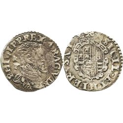 Naples (Italian States), 1 tari, Philip II.