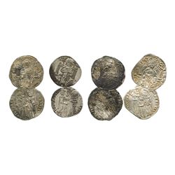 Lot of 4 Venice (Italian States), grossos, ca. 1250-1350 AD.