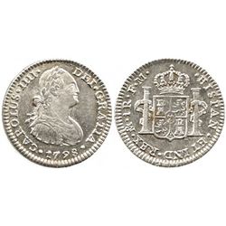 Mexico City, Mexico, bust 1 real, Charles IV, 1798FM.