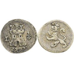 Lima, Peru, 1/4 real, 1797.