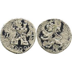 Lima, Peru, 1/4 real, 1800.