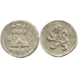 Lima, Peru, 1/4 real, 1808.