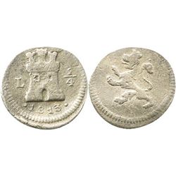 Lima, Peru, 1/4 real, 1813.