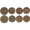 Image 1 : Lot of 4 Uruguay copper minors: 5 centesimos 1951; 2 centesimos 1943, 1944 and 1951.