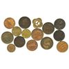 Image 1 : Lot of 15 Canadian Maritime Provinces copper/brass merchant tokens, dated 1840-1857.