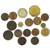 Image 1 : Lot of 17 British copper/brass merchant tokens, ca. 1826-1858, some important.