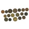 Image 1 : Lot of 18 British copper/brass merchant tokens, ca. 1813-1850, some important.