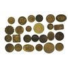 Image 1 : Lot of 25 British copper/brass merchant tokens, ca. 1850-1899.