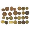 Image 1 : Lot of 27 British copper/brass merchant tokens, ca. 1850-1899.