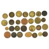 Image 1 : Lot of 28 British copper/brass merchant tokens, ca. 1850-1899.