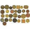 Image 1 : Lot of 29 British copper/brass merchant tokens, ca. 1850-1899.
