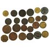 Image 1 : Lot of 24 Scottish copper/brass merchant tokens (including "unofficial farthings"), ca. 1820-1890.