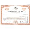 Image 1 : Stock certificate for the Real Eight Co. (late 1960s through mid-1970s), printed by the Columbian Ba