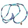 Image 1 : Necklace of dozens of glass beads (mostly blue) from a late-1500s Spanish colonial site in the South