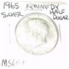 Image 1 : 1965 SILVER KENNEDY HALF DOLLAR *RARE MS-65+ HIGH GRADE*!!