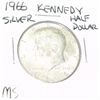 Image 1 : 1966 SILVER KENNEDY HALF DOLLAR *RARE MS HIGH GRADE*!!