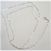 Image 1 : 24" STERLING SILVER BOX CHAIN *STAMPED .925 STERLING SILVER - CHAIN WEIGHS 4.37 GRAMS*!!