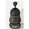 Image 1 : African Brass Jar with Head - II Sculpture
