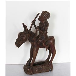 Benin, Horse and Rider, Bronze Sculpture