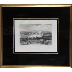 Ludwig Lange, Prag von der Nordseite, Engraving by John Poppel