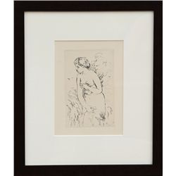 Pierre-Auguste Renoir, Baigneuse debout, a mi-jambes, Etching