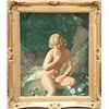 Image 1 : John Bulloch Souter, Seated Nude by Waterfall, Oil Painting