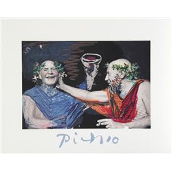 Pablo Picasso, Photo Rehasse de Picasso et Manuel Pallar, Lithograph