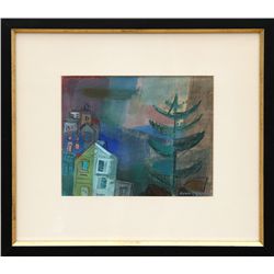 Remo Farruggio, Cityscape Watercolor