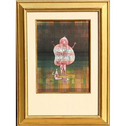 Paul Klee, Bauchredner und Rufer im Moor, Pochoir