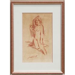 Jan De Ruth, Nude Pastel Drawing