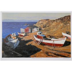 Murray McCheyne Stewart, Morning Hobbs Cove, Lithograph