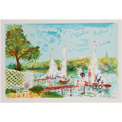 Jean Claude Picot, Sunday Sailing, Lithograph