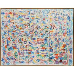 Julien Dinou, Au Dessus de l'Italie, Oil Painting