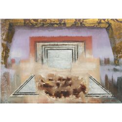 Francisco Ruiz, The Mirrors of America: The Violet Symphony, Oil Painting