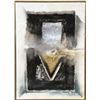 Image 1 : Francisco Ruiz, Mixed Media Painting with Gold and Silver Leaf
