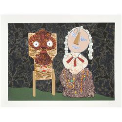 Enrico Baj, Mother and Child, Silkscreen