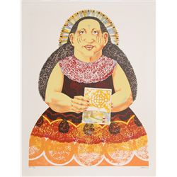 Dennis Geden, Sun Woman, Lithograph