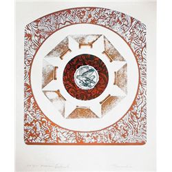 Martin Barooshian, American Goshawk, Intaglio Aquatint Etching