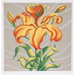 Jack Brusca, Yellow Flower, Serigraph