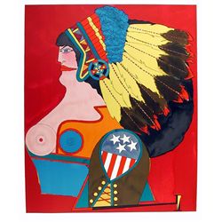 Richard Lindner, Miss American Indian, Lithograph