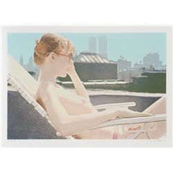 Hilo Chen, Roof-top Sunbather, Silkscreen