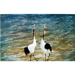 Arthur Liu, Duet, Oil Painting