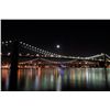 Image 1 : Bob Kolb, Moon Rise over the Brooklyn Bridge, Giclee Photograph