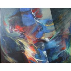 Manuel Guerrero Mora, Vuelo, Oil Painting