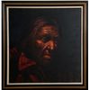 Image 1 : Jorge Braun Tarallo, Native American Portrait, Oil Painting