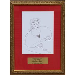 Al Hirschfeld, Self-Portrait, Drawing