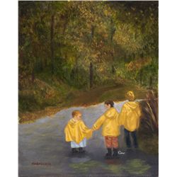 Maryeileen Perri, Woodland Slickers, Oil Painting