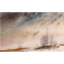 Mel Kishner, The End of March, Watercolor Painting