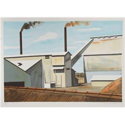 Clarence Holbrook Carter, American Factory, Lithograph