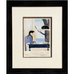 Will Barnet, Spirit of Youth, Watercolor and Pastel Drawing
